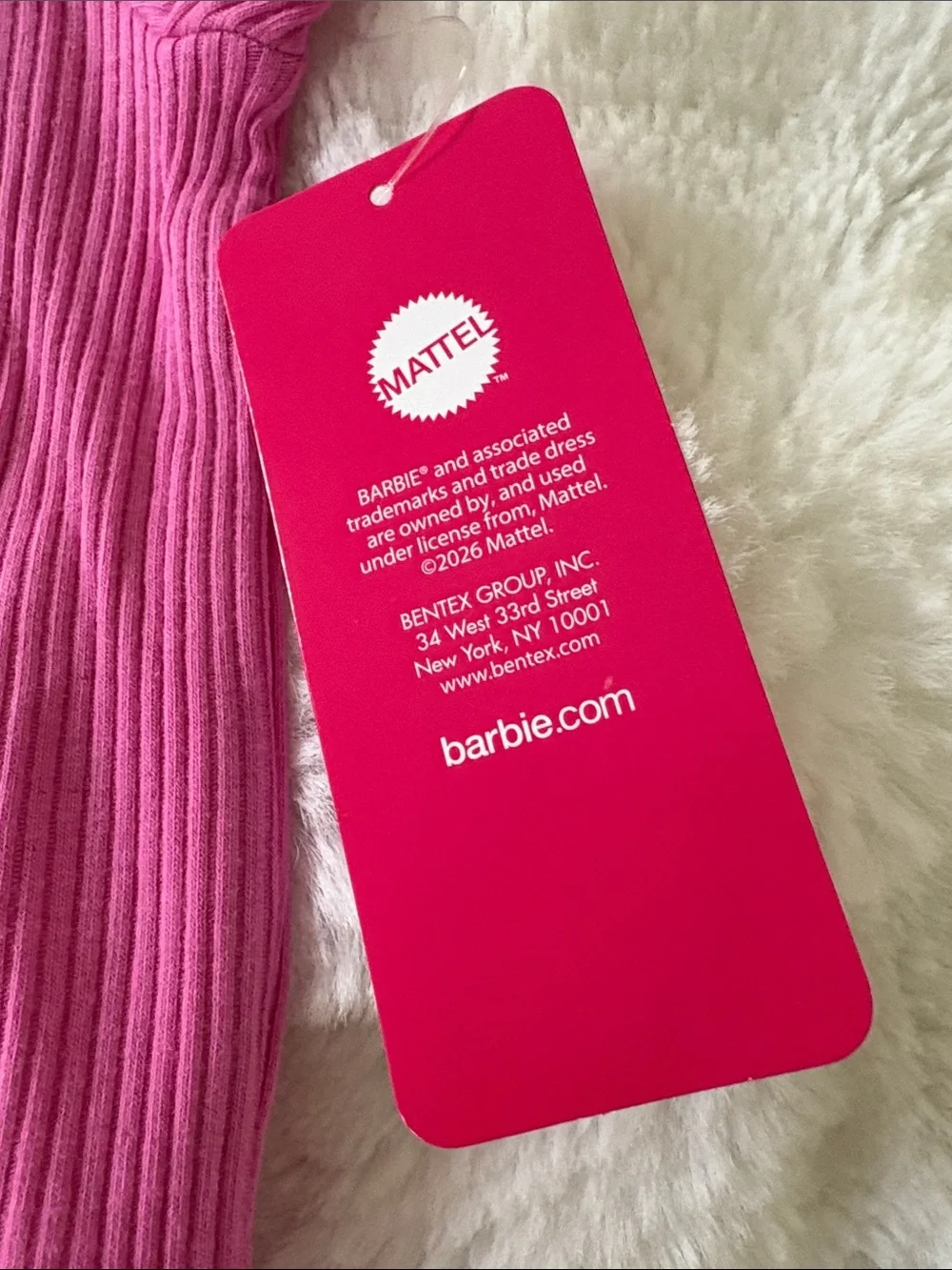 Barbie Hot Pink Ribbed Crop Top with Printed Pink Graphic Shorts